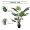 40-Inch Split Leaf Philodendron Plant in Contemporary Pot | Lifelike Artificial Foliage for Home and Office Décor | Low Maintenance Indoor Plant | Floral Home by Artificial Flowers